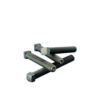 Square Head Set Screw, Cup Point, Coarse Thread, 1/2-13, 2.5" Length, Case Hardened