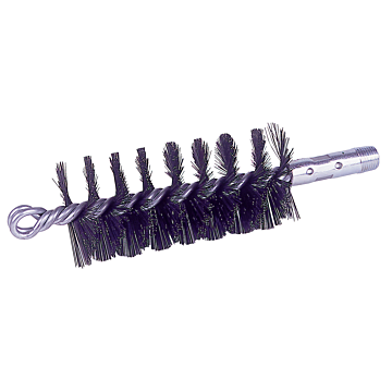 Weiler 4" Single Spiral Flue Brush, .012 Steel Fill