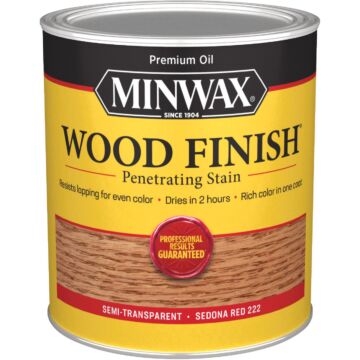 Minwax Wood Finish Penetrating Stain, Sedona Red, 1 Qt.