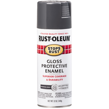 Stops Rust® Spray Paint and Rust Prevention - Protective Enamel Spray Paint - 12 oz. Spray - Charcoal Gray
