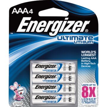 Energizer Ultimate AAA Lithium Battery (4-Pack)