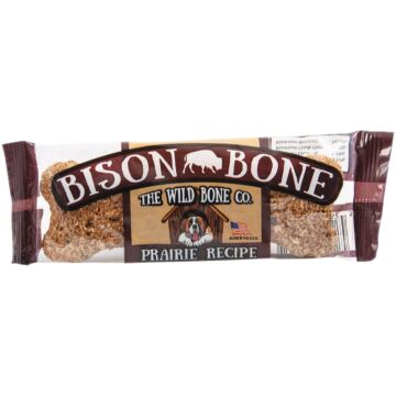 The Wild Bone Company Bison Bone Prairie Dog Treat, 1 Oz.