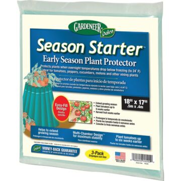 Gardeneer Season Starter 18 In. L. x 17 In. W. Plastic Plant Protector