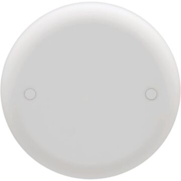 Carlon 4 In. Blank White Round Ceiling Box Cover