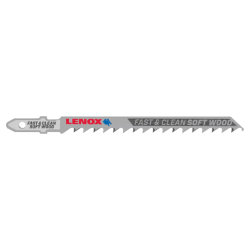 Lenox LENOX T-Shank Clean Wood Cutting Jig Saw Blade, 4" X 5/16" 6 Tpi, 5 Pack