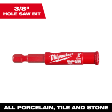 Milwaukee 3/8" DIAMOND MAX™ Hole Saw Bit