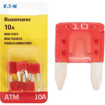Bussmann 10-Amp 32-Volt ATM Blade Mini Automotive Fuse (5-Pack)