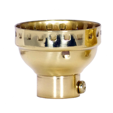 Satco Brass Lampholder Cap - 1/4 IPS