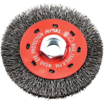 Forney 4 In. Crimped 0.012 In. Angle Grinder Wire Wheel