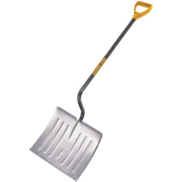 TRUE TEMPER True Temper 18 In. Aluminum Snow Shovel with Steel Wear Strip and 37.5 In. Steel Handle