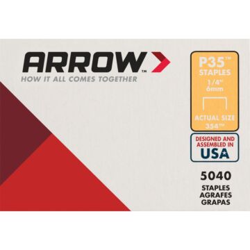 Arrow Fastener Arrow P35 Plier Type Staple, 1/4 In. (5040-Pack)