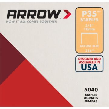 Arrow Fastener Arrow P35 Plier Type Staple, 3/8 In. (5040-Pack)
