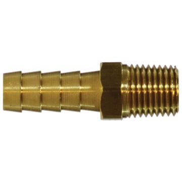 Brass Straight Hose Adapter MPT x Barb