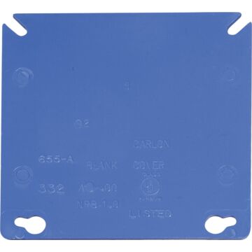 Carlon Square Raised Blank Cover - 4 in. x 4 in.