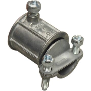Arlington Industries Combination coupling. 1/2" EMT to non metallic sheet cable. Zinc Die-cast. Trade Size 1/2". Cable Range .250 to .612