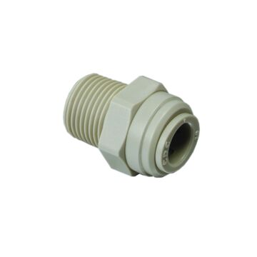 Fluidfit Hex Male Straight Fitting - 1/2 in. x 3/8 in. MNPT