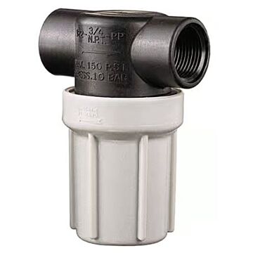 TeeJet AA122 1/2" FNPT Flush-Out Line Strainer, 100 Mesh