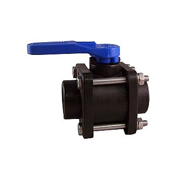 TeeJet 1/2 in Glass Reinforced Poly Viton O-ring 3-Way Ball Valve