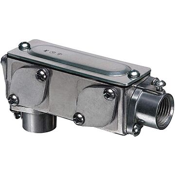 Arlington Industries 1 in Copper-Free Die-Cast Aluminum Silver Set-Screw EMT Metallic Conduit Body