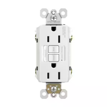 Pass & Seymour radiant® Tamper-Resistant Dual Function 15A Duplex Self-Test AFCI/GFCI Receptacles, White