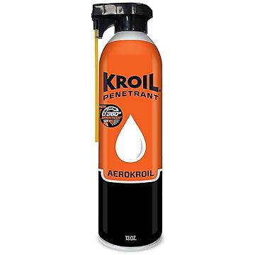 Kroil 13 Oz. Penetrating Oil SprayTech 360° Aerosol, Aerokroil Penetrates Deep Multipurpose Can