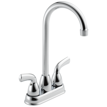 Delta Faucet Delta Foundations®: Two Handle Bar / Prep Faucet - Two Handle Lever - Chrome