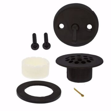 Jones Stephens Trip Lever Tub Drain Trim Kit (Matte Black)