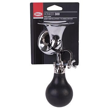 Bell Sports Chrome-Plated Steel Bugle Bicycle Horn