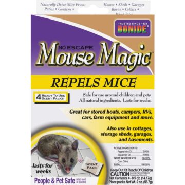 Bonide Mouse Magic Granular Mouse Repellent Scent Packs (4-Pack)
