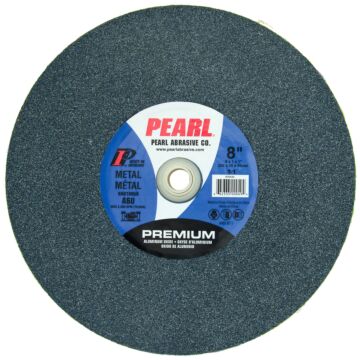 Pearl Abrasives Premium Aluminum Oxide Bench Grinding Wheel 8 x 1 x 1 A60 BA810060