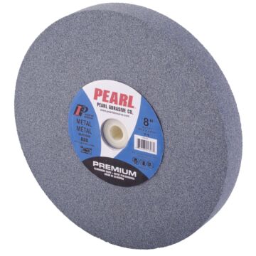 Pearl Abrasives Premium Aluminum Oxide Bench Grinding Wheel 8 x 1 x 1 A80 BA810080