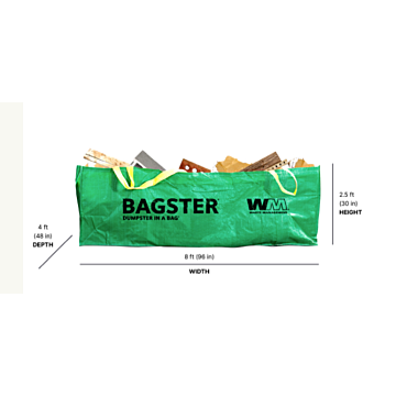 BAGSTER® 3300 lb 2.5 ft 8 ft Bag
