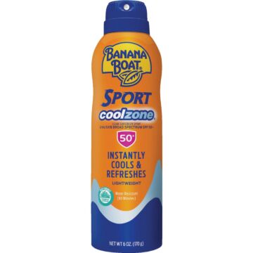 Banana Boat Sport CoolZone SPF 50 Sunscreen Spray - 6 oz