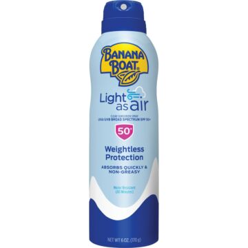 Banana Boat Light as Air SPF 50 Sunscreen Spray - 6 oz