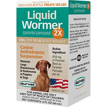 durvet Liquid Wormer 2X 2oz