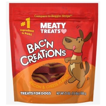 Meaty Treats Bacon & Cheese 25oz