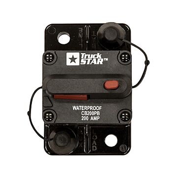 Buyers 200 A 42 VDC Plastic Push-To-Trip Circuit Breaker