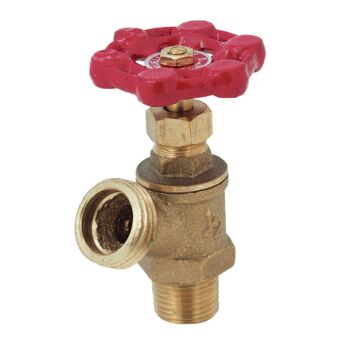 Merrill ProLine 1/2 In. MIP x 3/4 In. MHT Brass Heavy Duty Boiler Drain