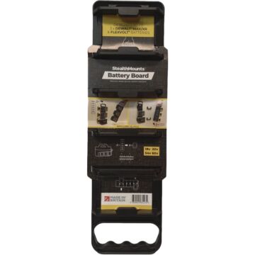 StealthMounts Battery Board with Handle for DEWALT 20V/60V MAX Batteries