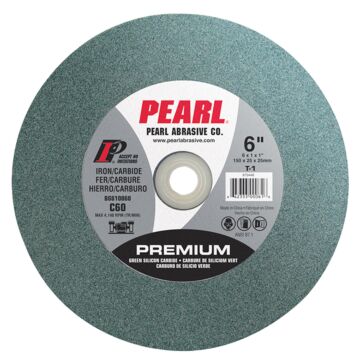 Pearl Abrasives Bench Wheels Green SC, 7" x 1" x 1" - 7X1X1 C80 GENERAL PURPOSE