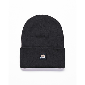BERNE Heritage Knit Cuff Beanie (Black)