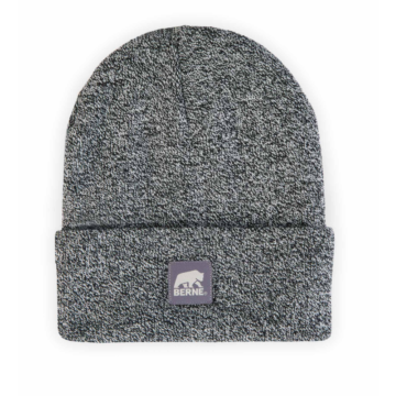 BERNE Heritage Knit Cuff Beanie (Black/White)