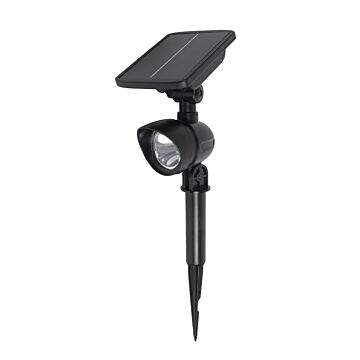 Boston Harbor Solar Spotlight w/ Li-Ion Battery (Black)