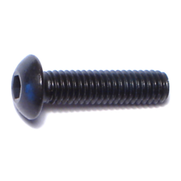 4 mm - 0.70 x 16 mm Button Head Cap Screw, Coarse Thread, Plain Steel