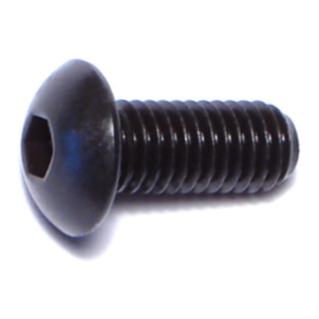 5 mm - 0.80 x 12 mm Button Head Cap Screw, Coarse Thread, Plain Steel