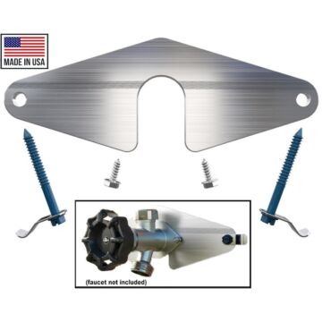 Hose Bibb Buddy Wall Hydrant Mounting Plate