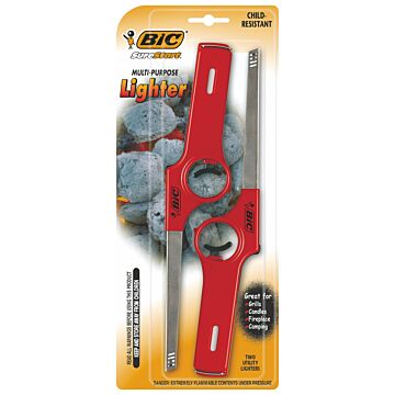 BIC Nonrefillable Straight Stem Utility Butane Lighter (2pk)