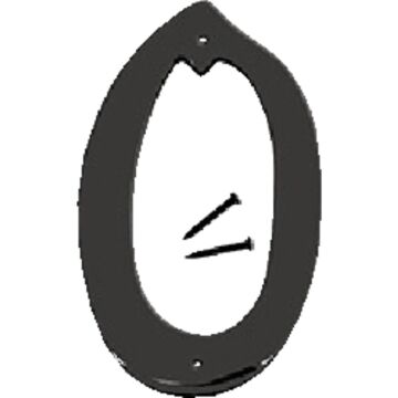 Hy-Ko 4 In. Satin Black Number 0