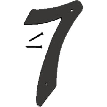 HY-KO Hy-Ko 4 In. Satin Black Number 7