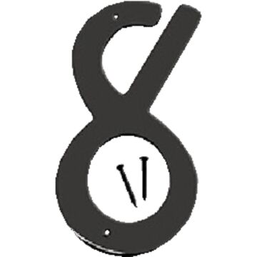 HY-KO Hy-Ko 4 In. Satin Black Number 8